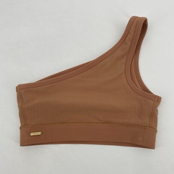 L*Space Womens Size Small Active Rookie Sports Bra Sessions Putty Single Strap - Picture 6 of 10